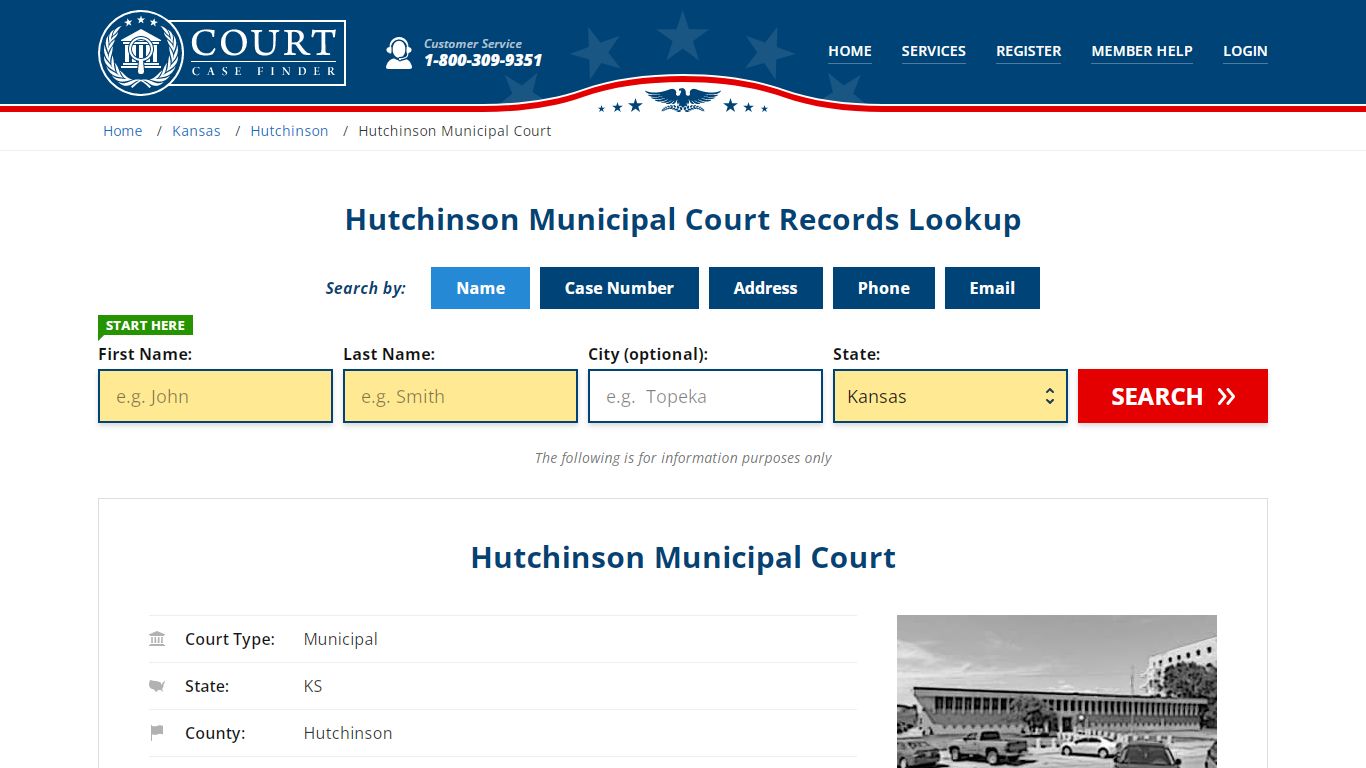 Hutchinson Municipal Court Records | Hutchinson , Hutchinson County, KS ...